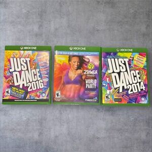 Just Dance 2014/2016 And Zumba Fitness World Party Bundle Xbox One Excellent